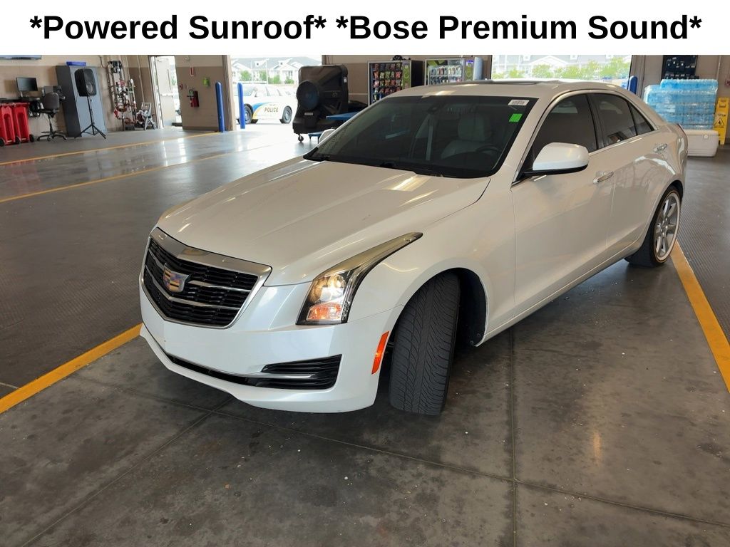 Crystal White Tricoat 2016 Cadillac ATS 2.0T RWD Sedan Rear-Wheel Drive 8-Speed Automatic