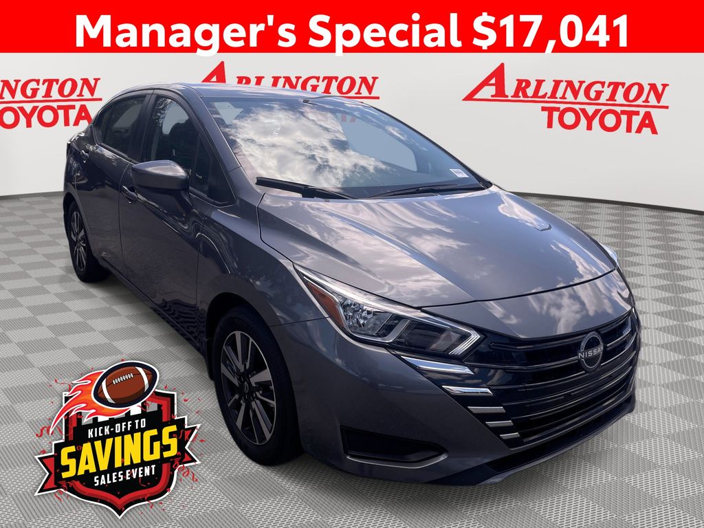 Gray (Gun Metallic) 2024 Nissan Versa Sedan Front-Wheel Drive Continuously Variable Transmission