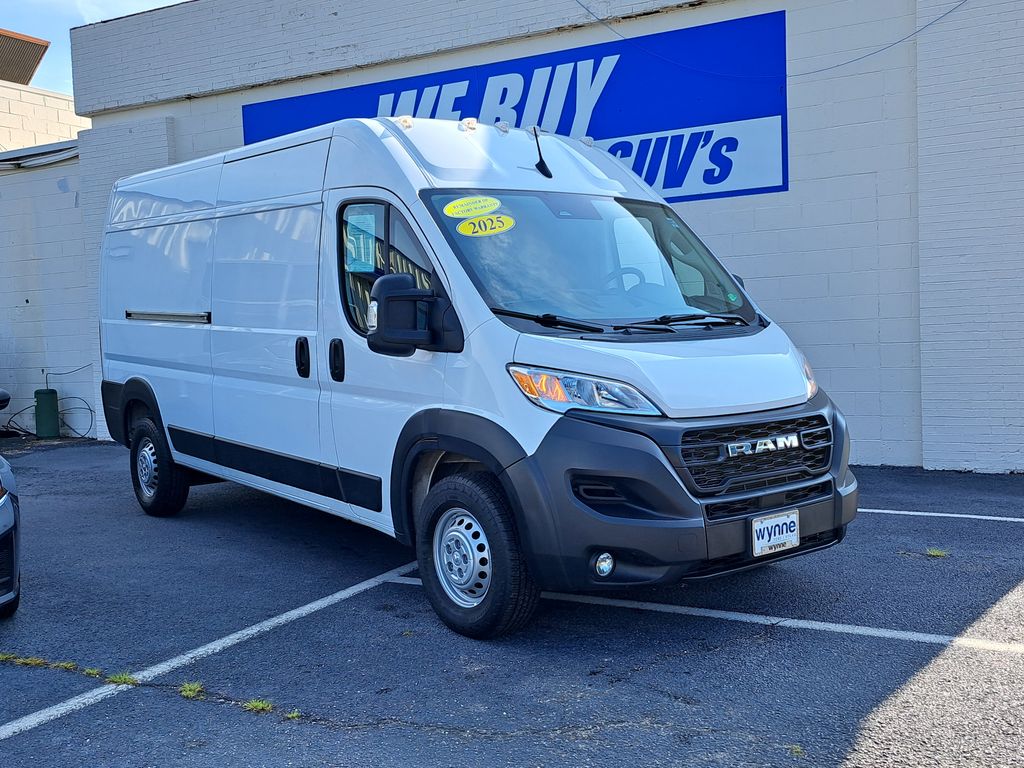 Bright White Clearcoat 2025 RAM ProMaster Van 9-Speed Automatic