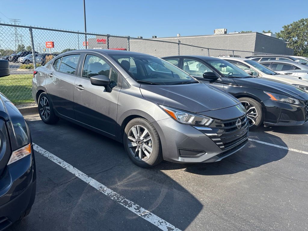 Gray (Gun Metallic) 2023 Nissan Versa Sedan Front-Wheel Drive Continuously Variable Transmission