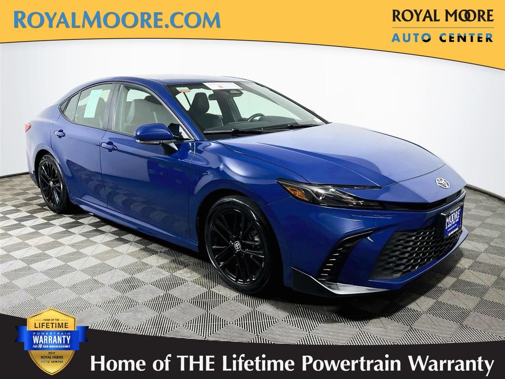 Reservoir Blue 2025 Toyota Camry Sedan Front-Wheel Drive Continuously Variable Transmission