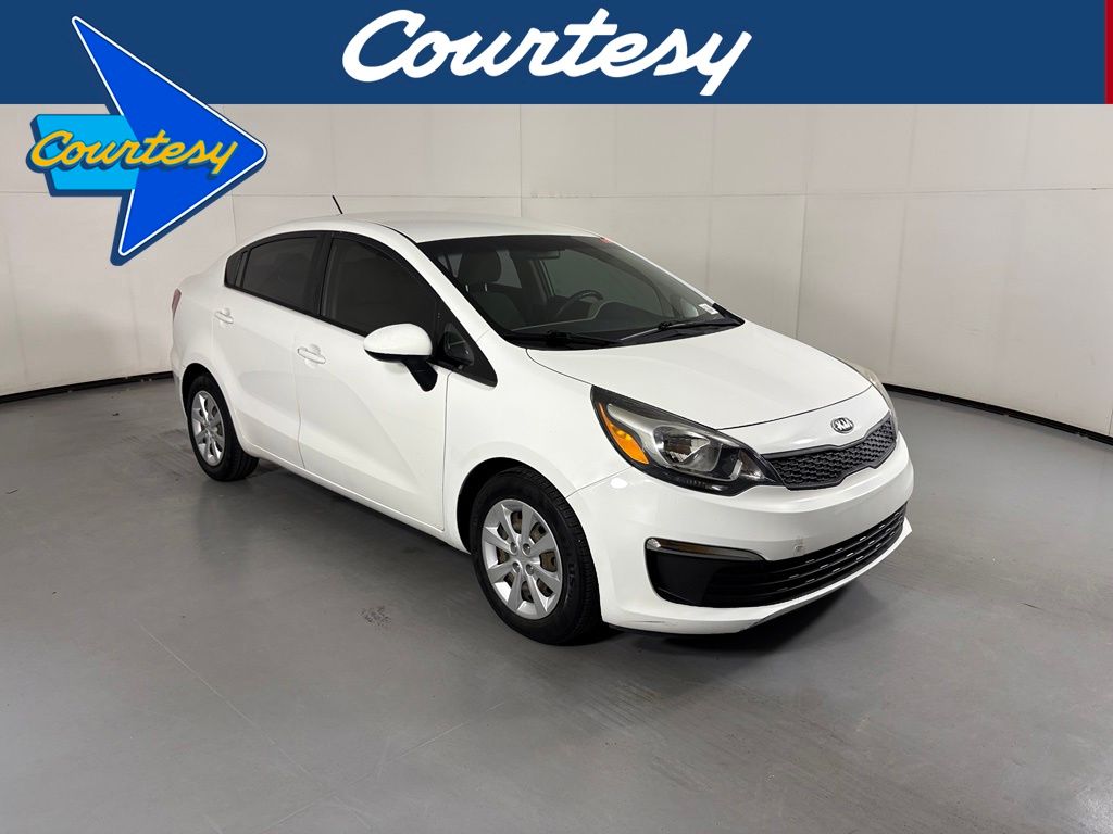 Clear White 2016 Kia Rio Sedan Front-Wheel Drive 6-Speed Automatic