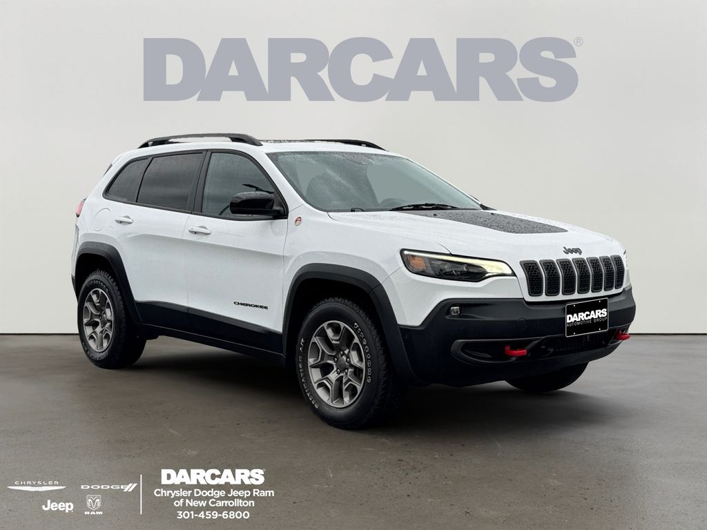 Bright White Clearcoat 2022 Jeep Cherokee Trailhawk 4WD SUV / Crossover Four-Wheel Drive 9-Speed Automatic