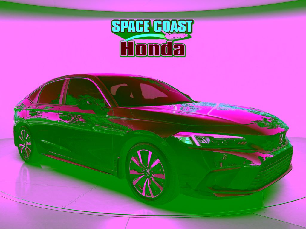 Black 2024 Honda Civic Hatchback EX-L FWD Hatchback Front-Wheel Drive Continuously Variable Transmission
