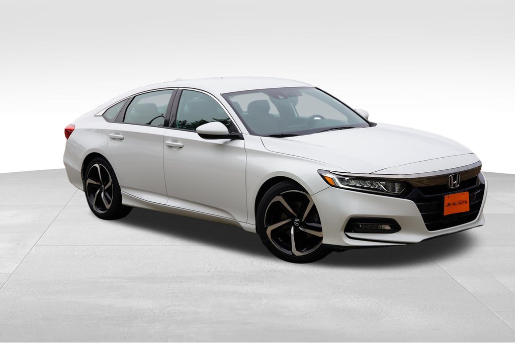 Platinum White Pearl 2018 Honda Accord Sedan Front-Wheel Drive Continuously Variable Transmission