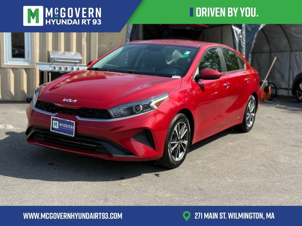 Currant Red 2023 Kia Forte Sedan Front-Wheel Drive Continuously Variable Transmission