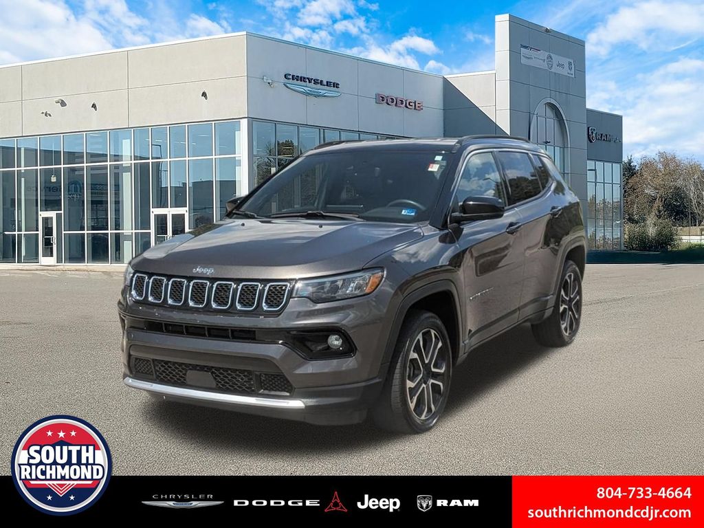 Gray (Granite Crystal Metallic Clearcoat) 2023 Jeep Compass SUV / Crossover Four-Wheel Drive 8-Speed Automatic