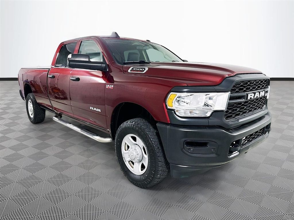 Delmonico Red Pearlcoat 2020 RAM 3500 Tradesman Crew Cab LB 4WD Pickup Truck Four-Wheel Drive 8-Speed Automatic