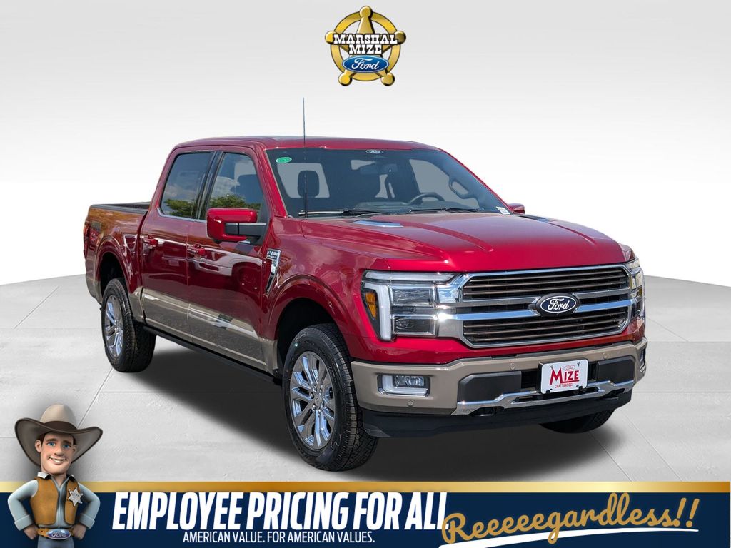 Ruby Red Metallic Tinted Clearcoat 2026 Ford F-150 King Ranch SuperCrew 4WD Pickup Truck Four-Wheel Drive Automatic