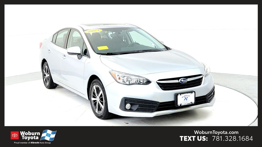 Ice Silver Metallic 2023 Subaru Impreza Sedan All-Wheel Drive Continuously Variable Transmission