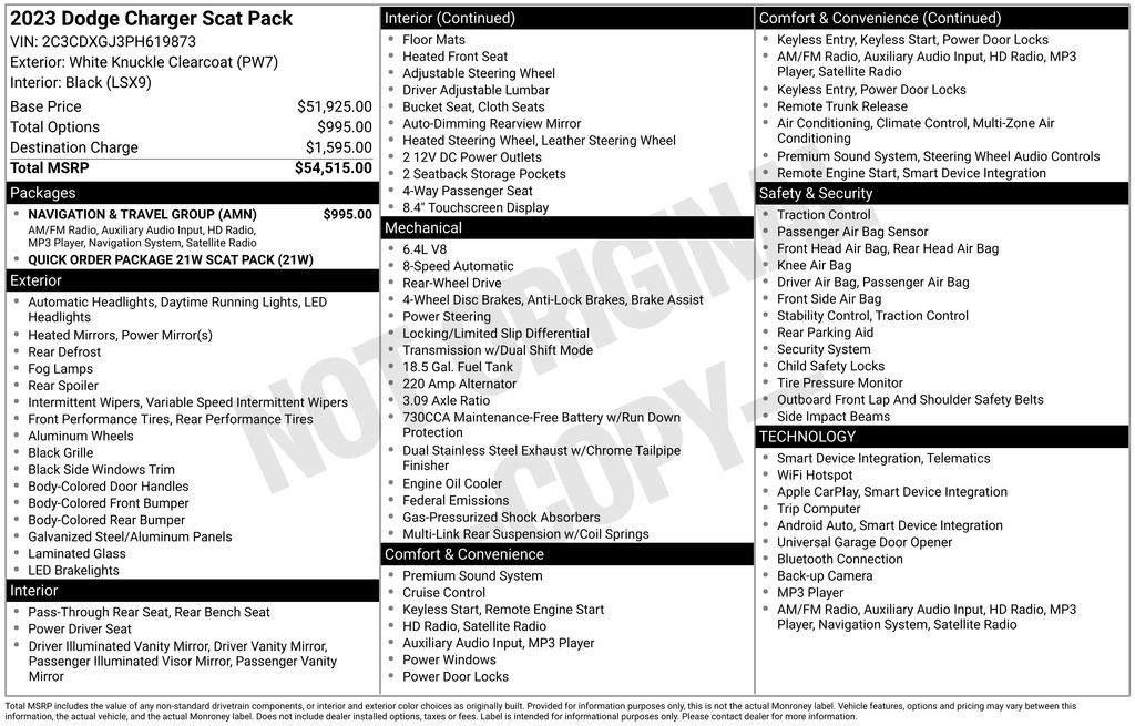 Used 2023 Dodge Charger R/T Scat Pack 4D Sedan