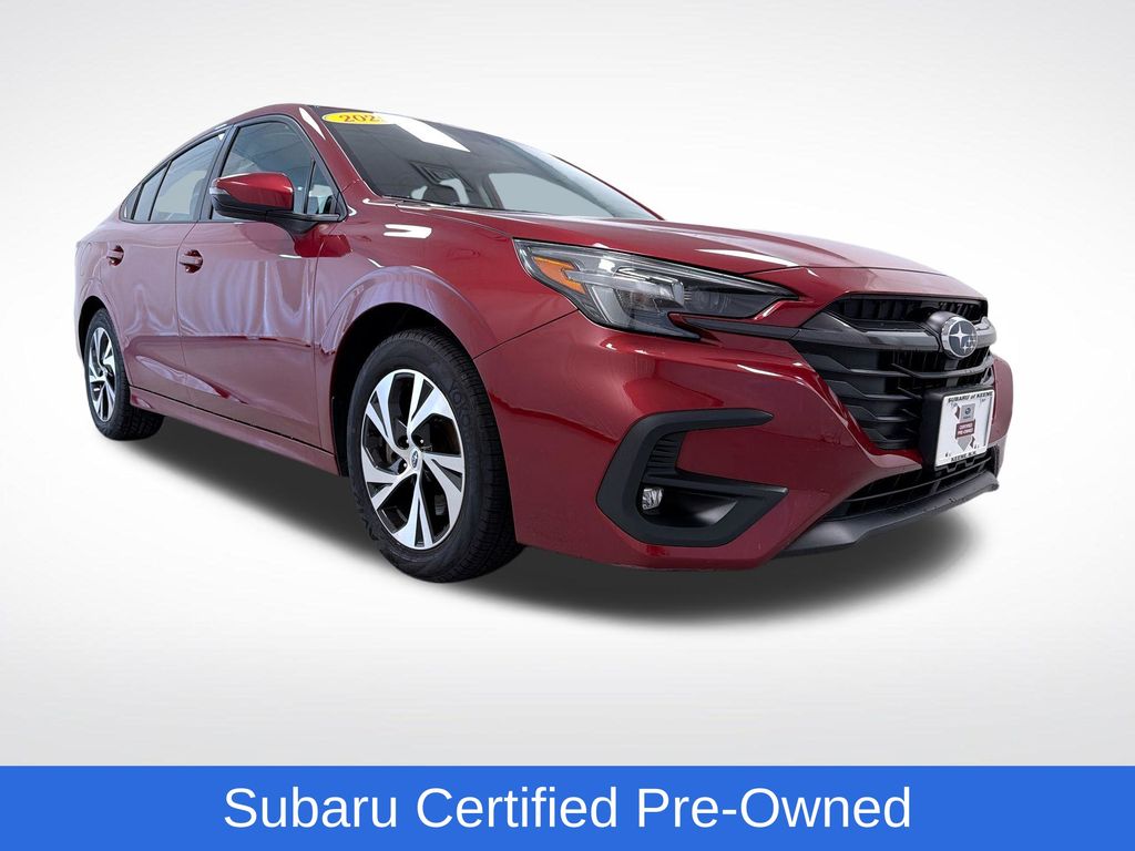 Crimson Red Pearl 2025 Subaru Legacy Sedan All-Wheel Drive Continuously Variable Transmission