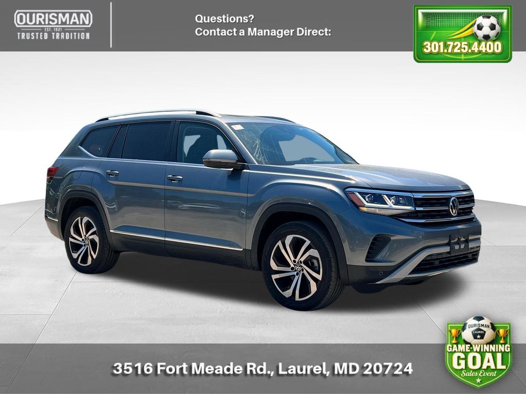 Platinum Gray Metallic 2022 Volkswagen Atlas SEL 4Motion SUV / Crossover All-Wheel Drive 8-Speed Automatic