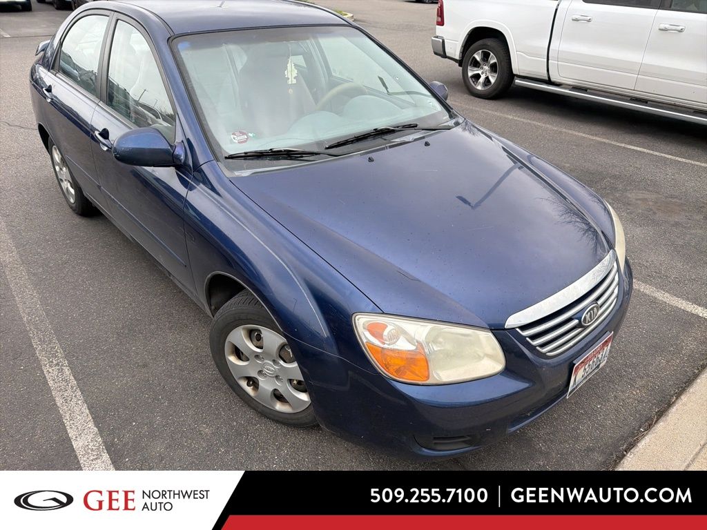Deep Ocean Blue 2007 Kia Spectra EX Sedan Front-Wheel Drive 4-Speed Automatic Overdrive