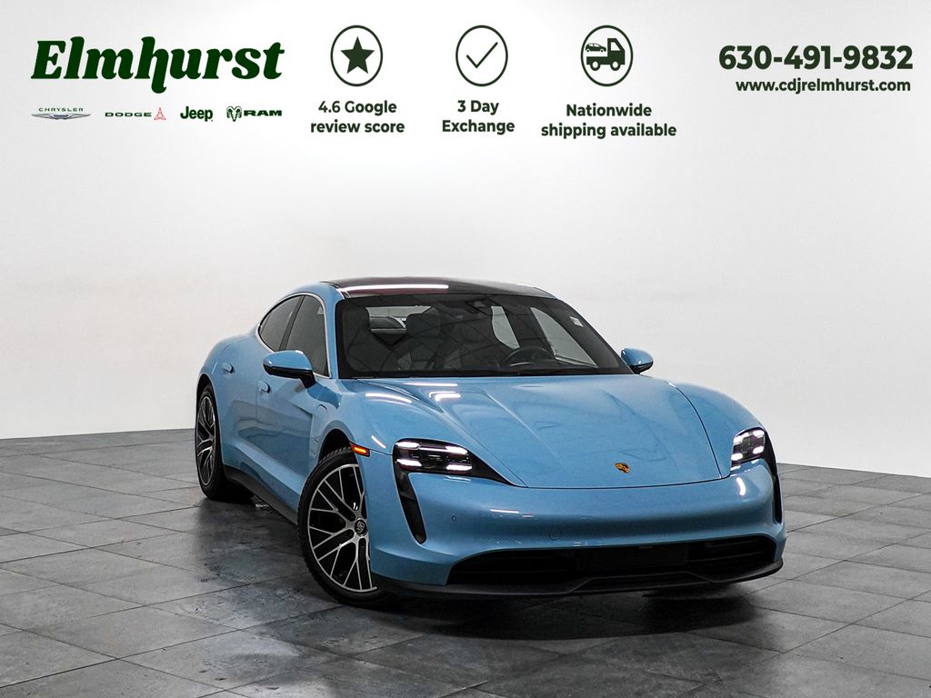 Frozen Blue Metallic 2020 Porsche Taycan 4S AWD Sedan All-Wheel Drive 2-Speed Automatic