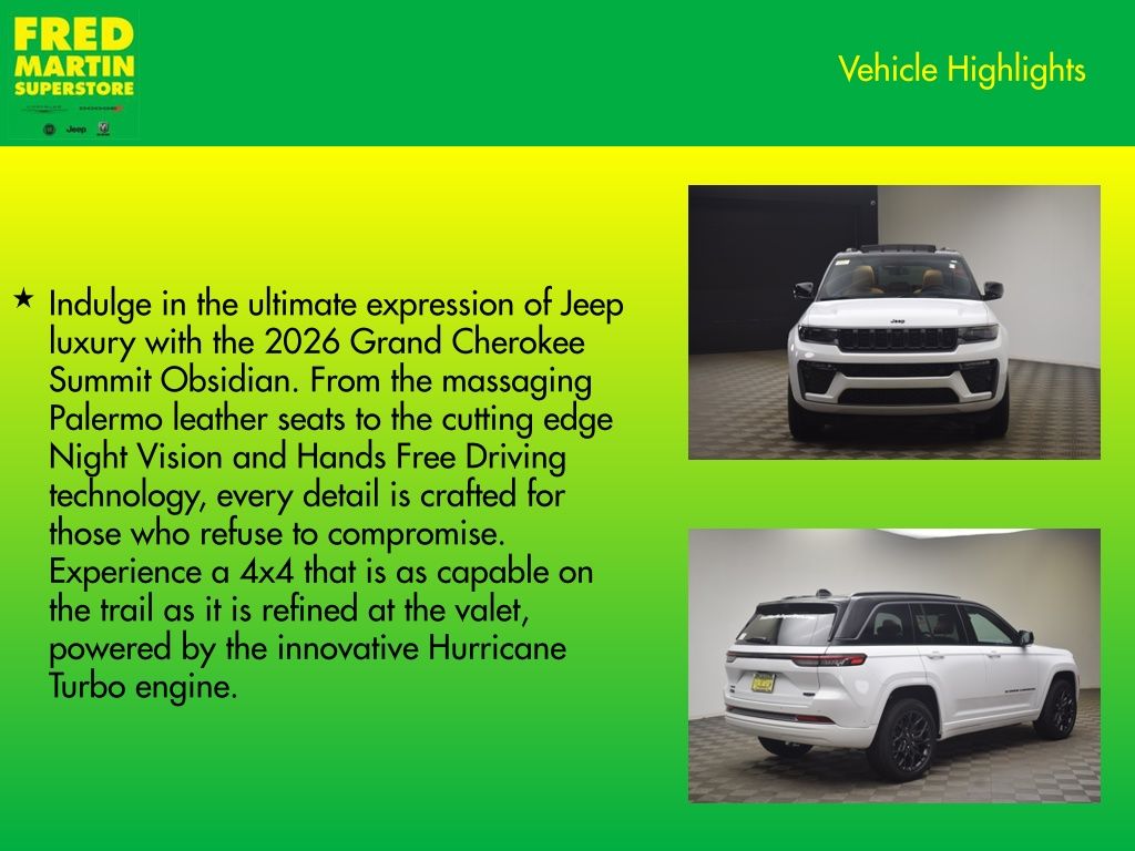 new 2026 Jeep Grand Cherokee car, priced at $61,089