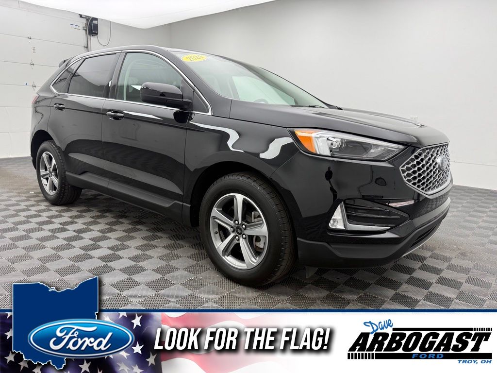 Black Metallic 2024 Ford Edge SUV / Crossover All-Wheel Drive 8-Speed Automatic