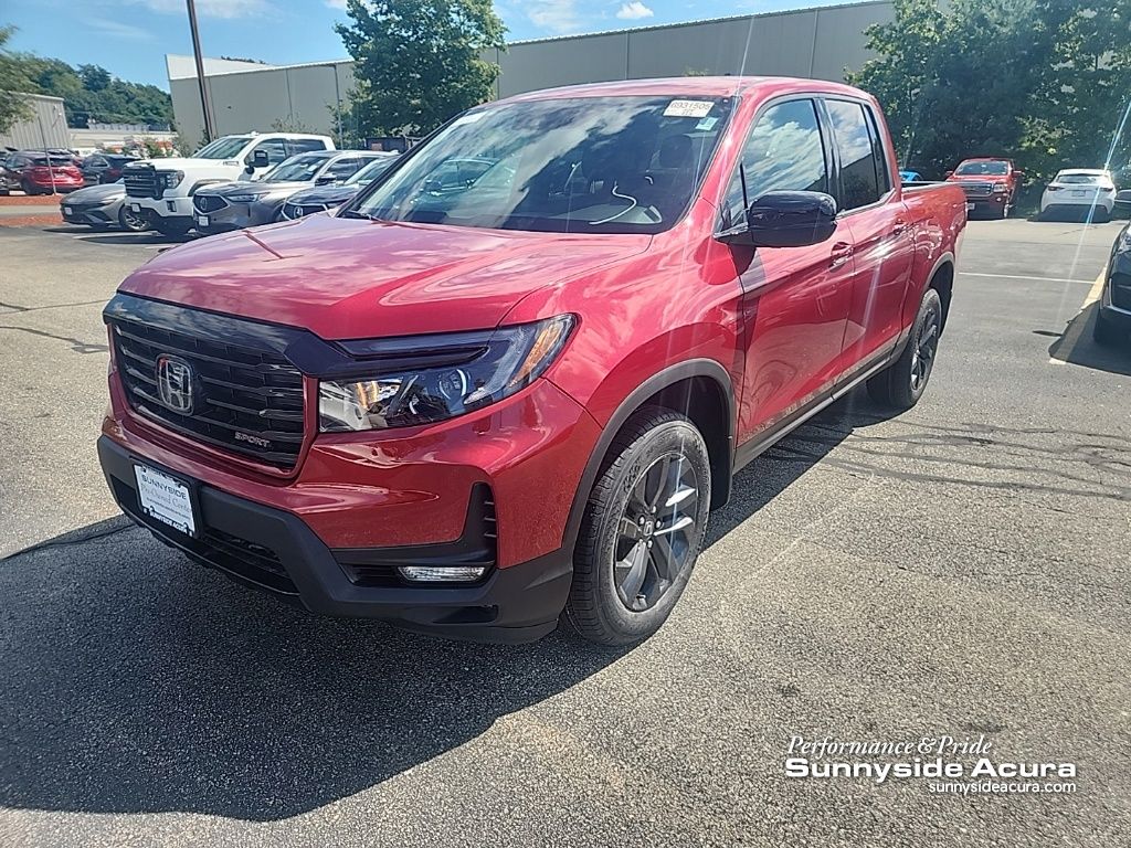 Radiant Red Metallic II 2023 Honda Ridgeline Pickup Truck All-Wheel Drive 9-Speed Automatic