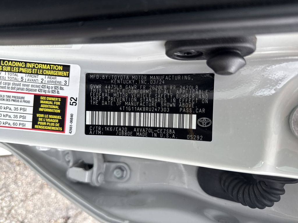 2024 Toyota Camry SE White at DeMontrond Gulf Freeway
