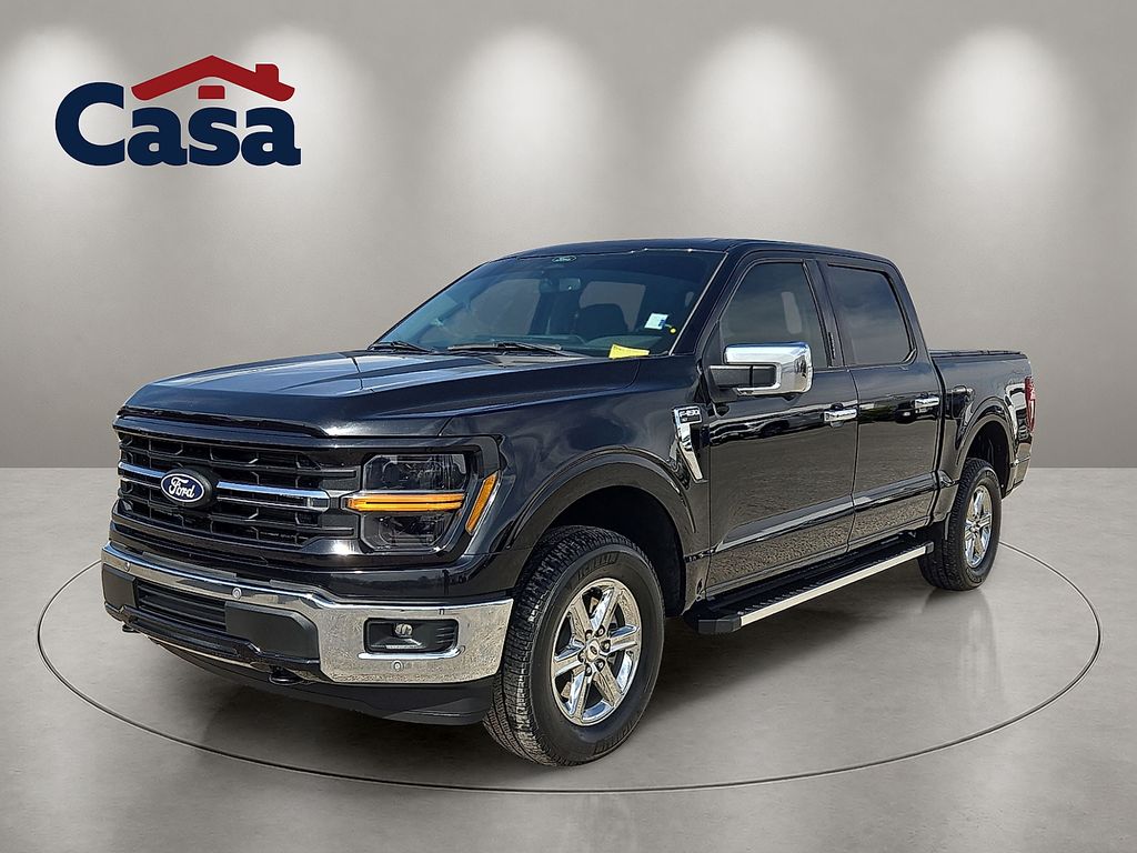 Black Metallic 2024 Ford F-150 Pickup Truck Four-Wheel Drive Automatic
