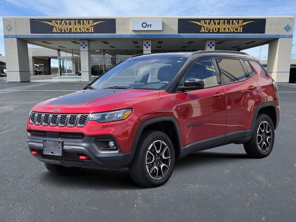 Red 2025 Jeep Compass Trailhawk 4WD SUV / Crossover Four-Wheel Drive 8-Speed Automatic