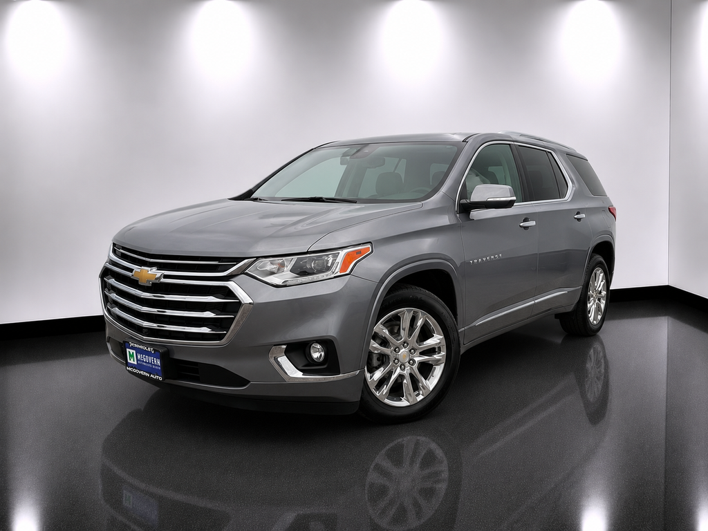 Gray (Satin Steel Metallic) 2021 Chevrolet Traverse SUV / Crossover Four-Wheel Drive 9-Speed Automatic