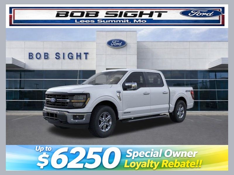 Oxford White 2025 Ford F-150 XLT SuperCrew 4WD Pickup Truck Four-Wheel Drive Automatic