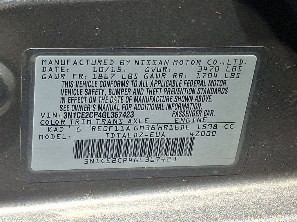 2016 Nissan Versa Note SV 24