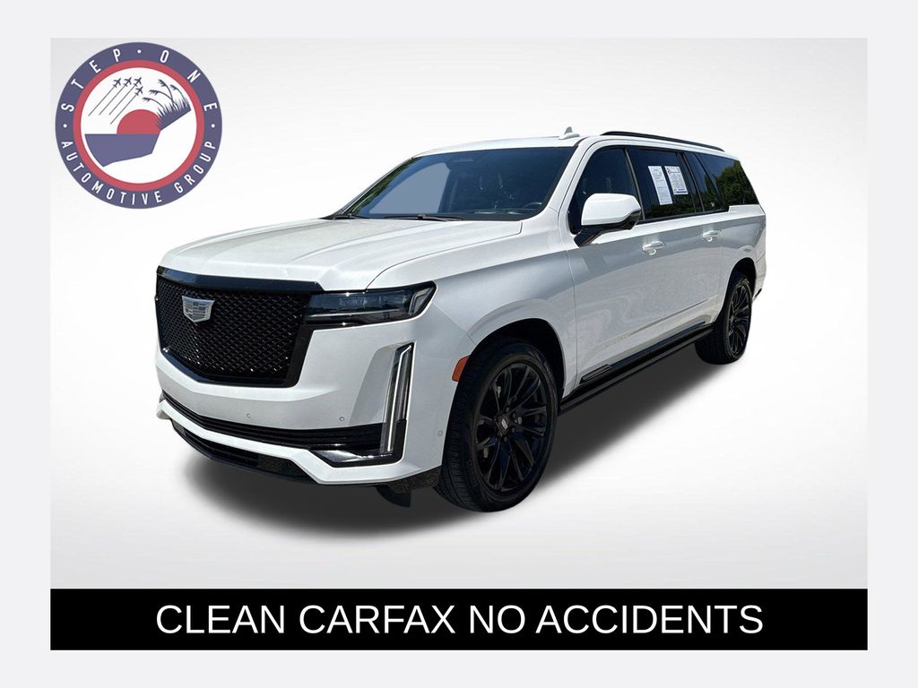 Crystal White Tricoat 2022 Cadillac Escalade ESV Sport Platinum 4WD SUV / Crossover Four-Wheel Drive