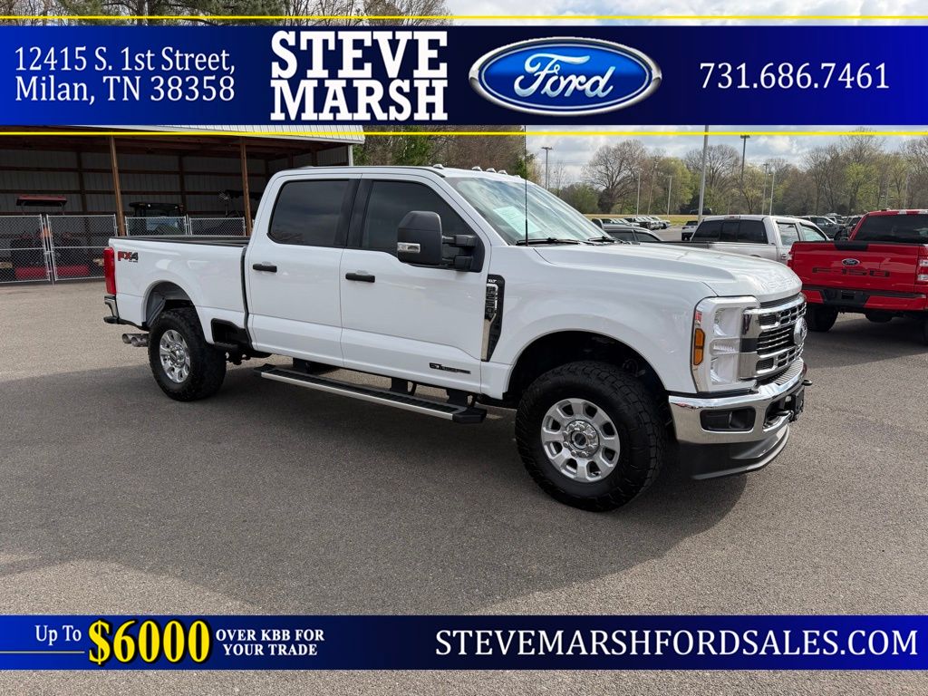 Oxford White 2024 Ford F-250 Super Duty XLT SuperCab 4WD Pickup Truck Four-Wheel Drive Automatic