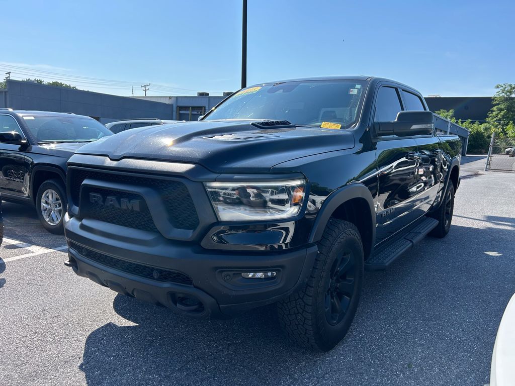 Diamond Black 2023 RAM 1500 Rebel Crew Cab 4WD Pickup Truck Four-Wheel Drive 8-Speed Automatic