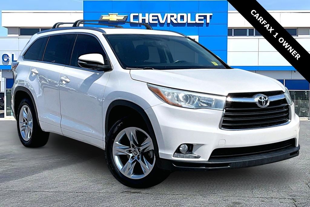 White (Blizzard Pearl) 2016 Toyota Highlander Limited SUV / Crossover Front-Wheel Drive 6-Speed Automatic Overdrive