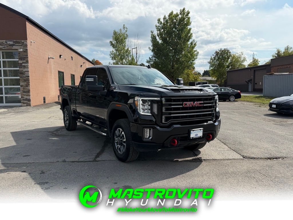 Onyx Black 2022 GMC Sierra 3500HD AT4 Crew Cab 4WD Pickup Truck Four-Wheel Drive 6-Speed Automatic