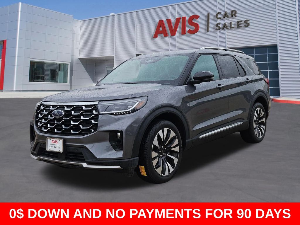 Carbonized Gray Metallic 2025 Ford Explorer Platinum AWD SUV / Crossover All-Wheel Drive Automatic