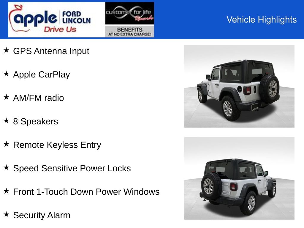 2023 Jeep Wrangler 2-Door Sport S 4x4