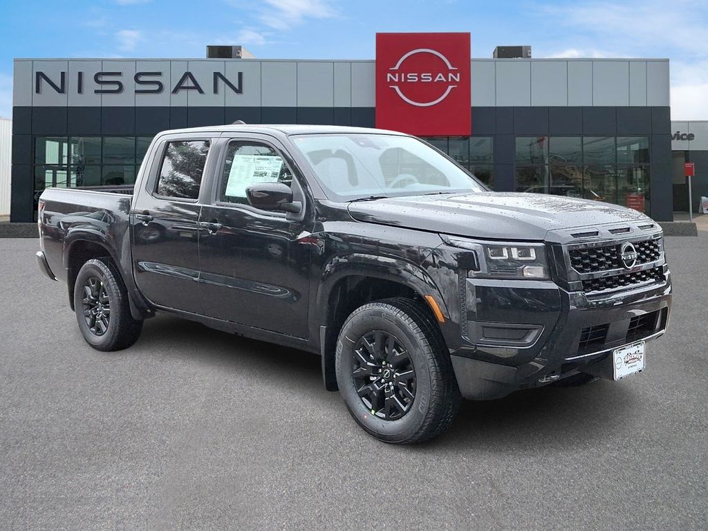 Super Black 2026 Nissan Frontier SV Crew Cab 4WD Pickup Truck Four-Wheel Drive 9-Speed Automatic Overdrive