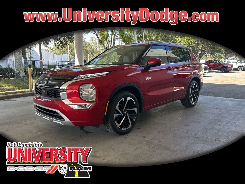 Red Diamond 2025 Mitsubishi Outlander Hybrid Plug-in SEL S-AWC SUV / Crossover All-Wheel Drive 1-Speed Automatic
