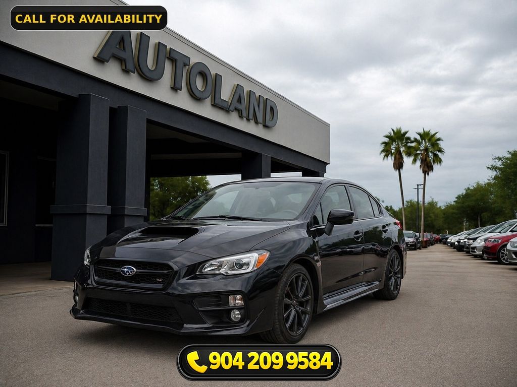 Black 2018 Subaru WRX Premium Sedan All-Wheel Drive 6-Speed Manual