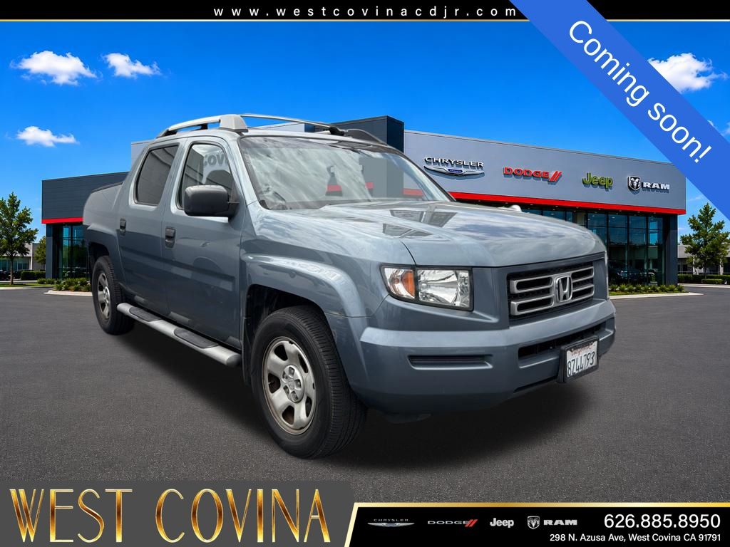 Blue 2008 Honda Ridgeline Pickup Truck Four-Wheel Drive 5-Speed Automatic