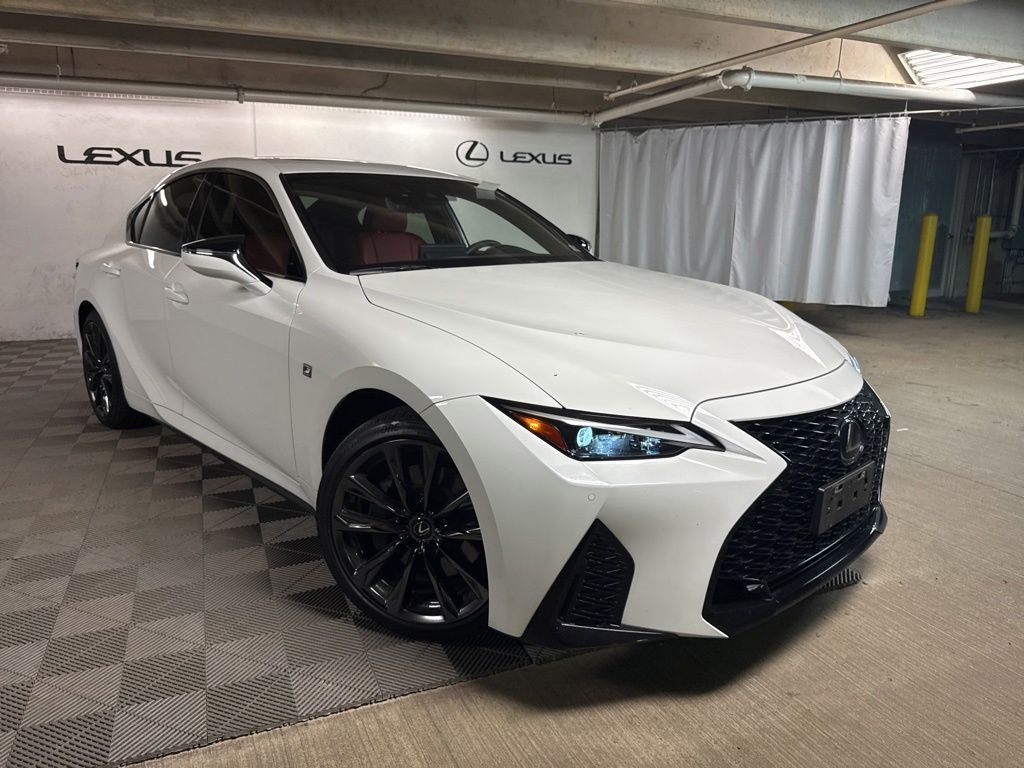 Ultra White 2023 Lexus IS 350 F Sport AWD Sedan All-Wheel Drive 6-Speed Automatic