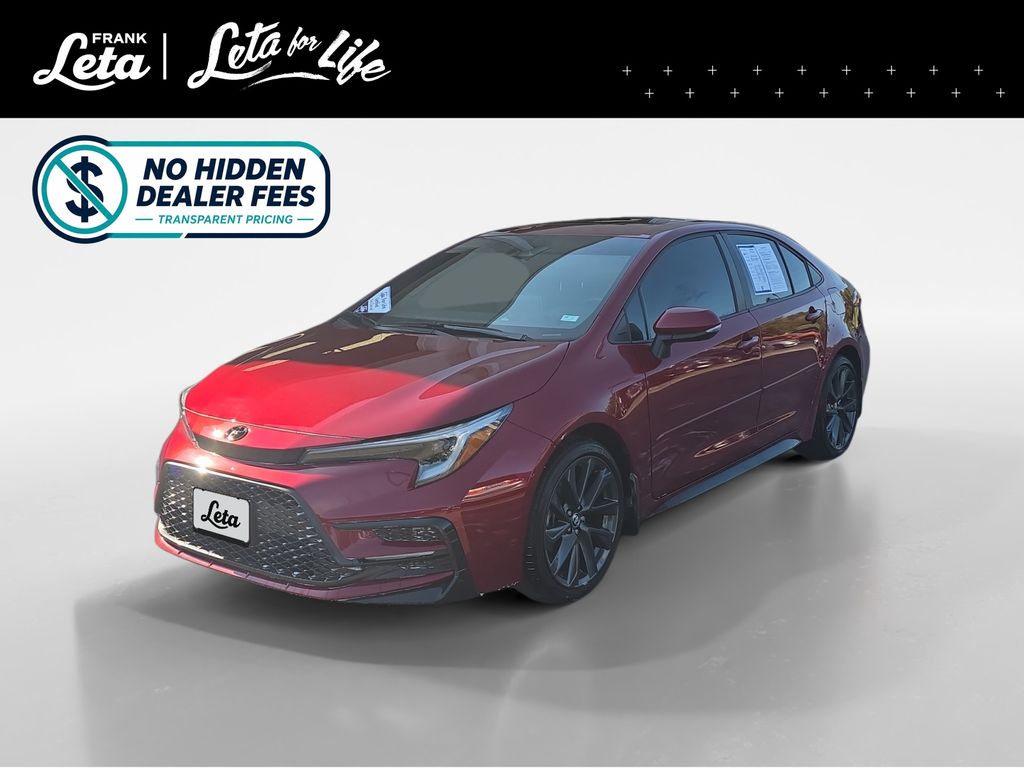 Red (Ruby Flare Pearl) 2026 Toyota Corolla Sedan Front-Wheel Drive Continuously Variable Transmission