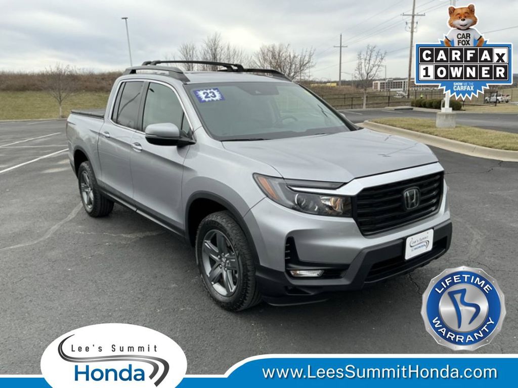 Lunar Silver Metallic 2023 Honda Ridgeline RTL AWD Pickup Truck All-Wheel Drive 9-Speed Automatic