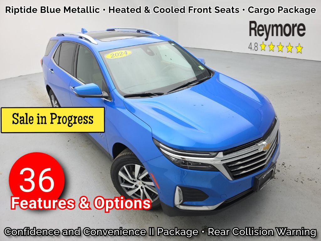 Riptide Blue Metallic 2024 Chevrolet Equinox SUV / Crossover Four-Wheel Drive 6-Speed Automatic Overdrive