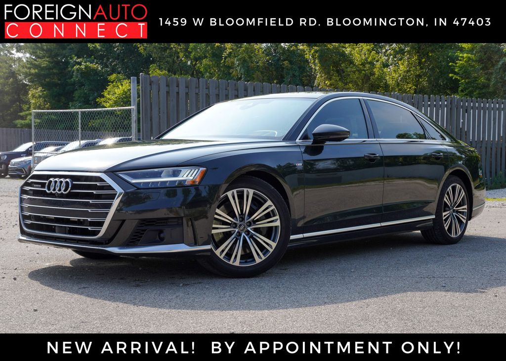 Gray Metallic 2021 Audi A8 Sedan All-Wheel Drive 8-Speed Automatic