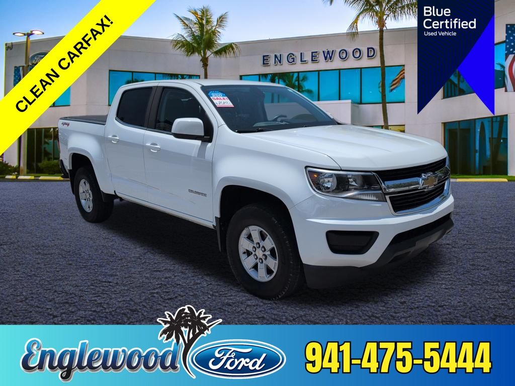 Summit White 2019 Chevrolet Colorado Pickup Truck Four-Wheel Drive 8-Speed Automatic