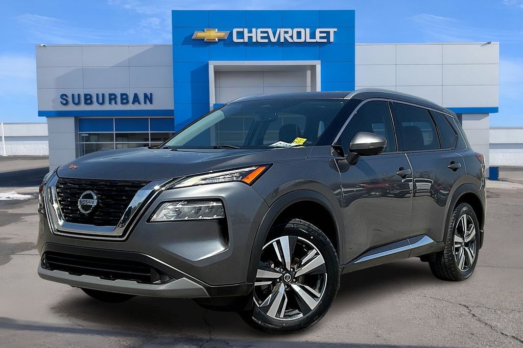 Gray (Gun Metallic) 2021 Nissan Rogue SL FWD SUV / Crossover Front-Wheel Drive Continuously Variable Transmission