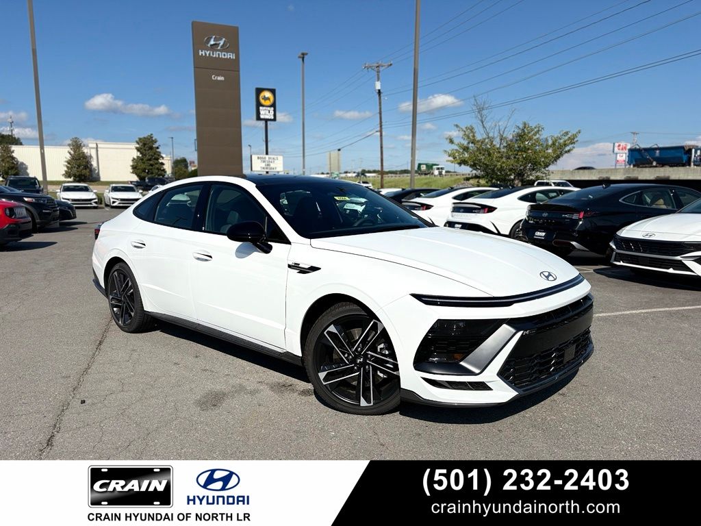White 2026 Hyundai Sonata Sedan Front-Wheel Drive 8-Speed Automatic