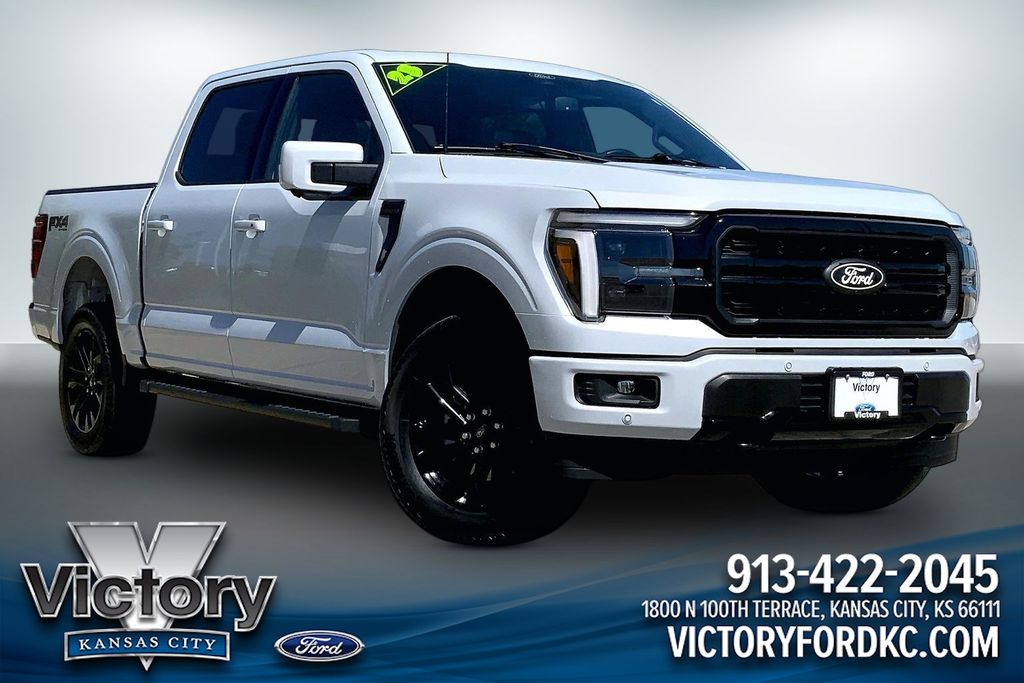 Space White Metallic 2025 Ford F-150 Pickup Truck Four-Wheel Drive Automatic