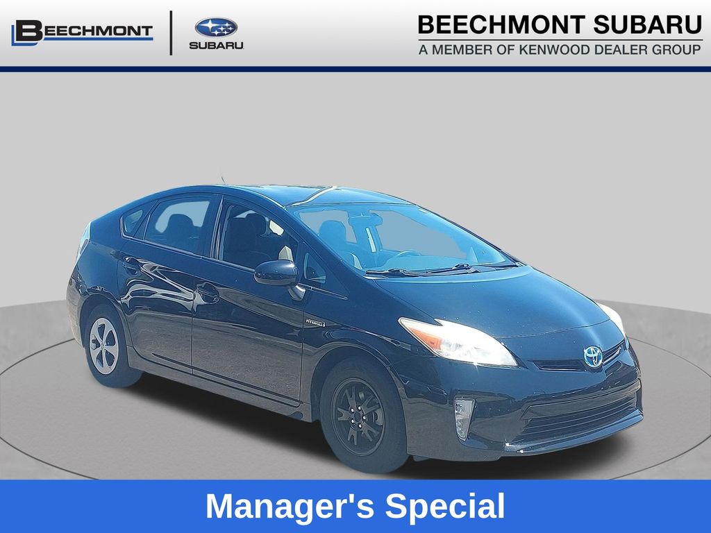 Black 2012 Toyota Prius Hatchback Front-Wheel Drive Continuously Variable Transmission