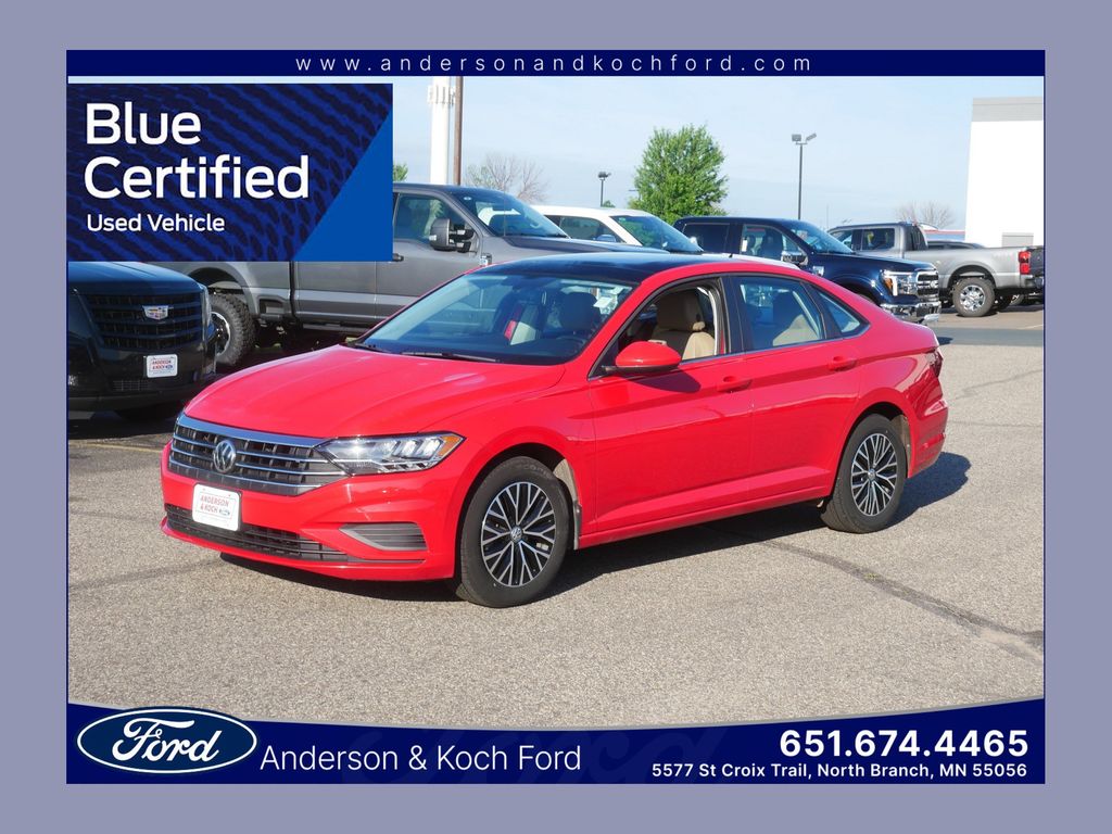 Tornado Red 2019 Volkswagen Jetta Sedan Front-Wheel Drive 8-Speed Automatic